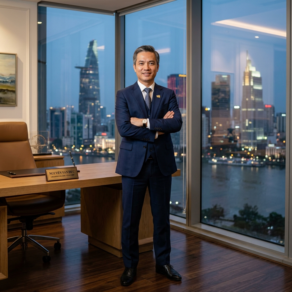 CEO mặc vest sang trọng