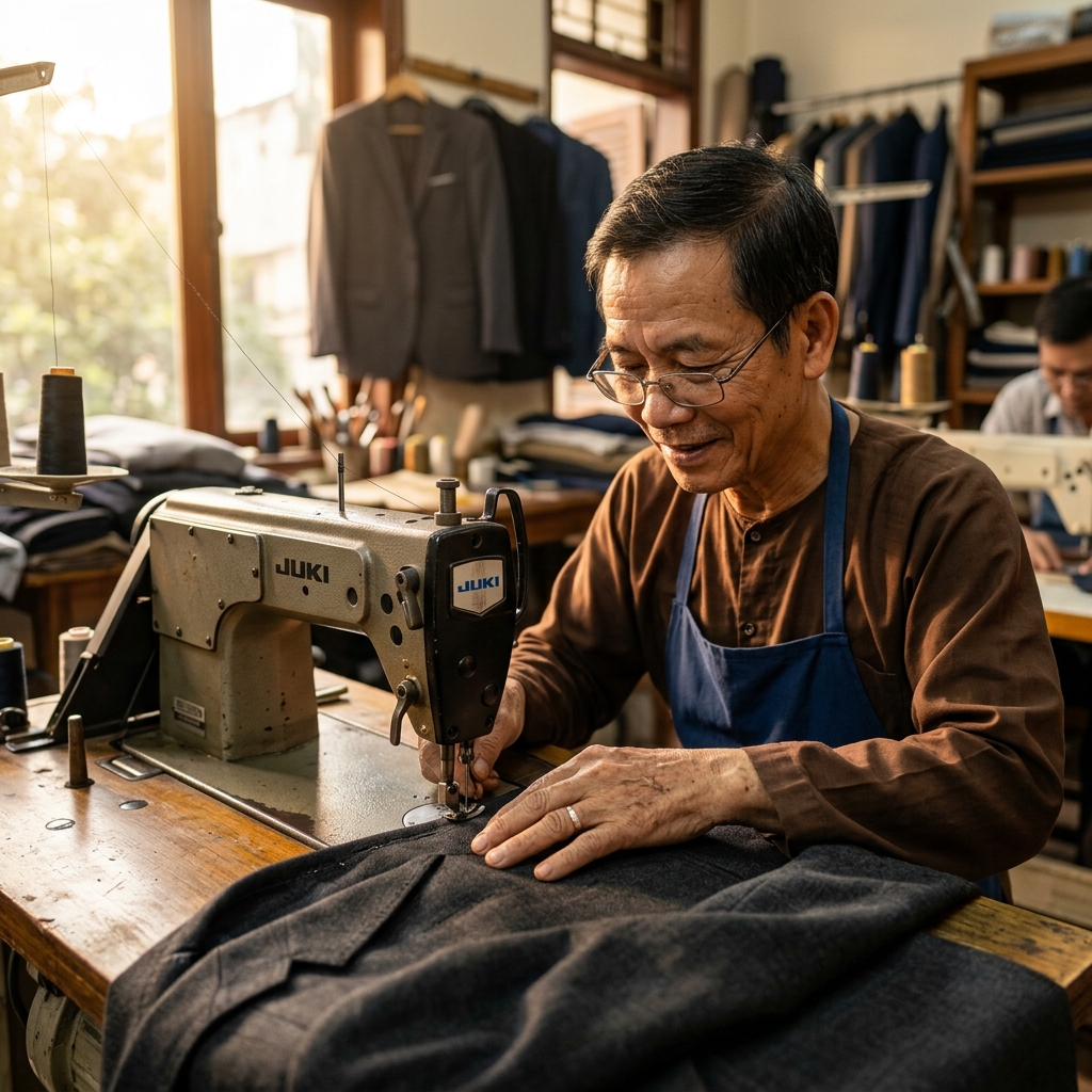 Quá trình may đo tỉ mỉ